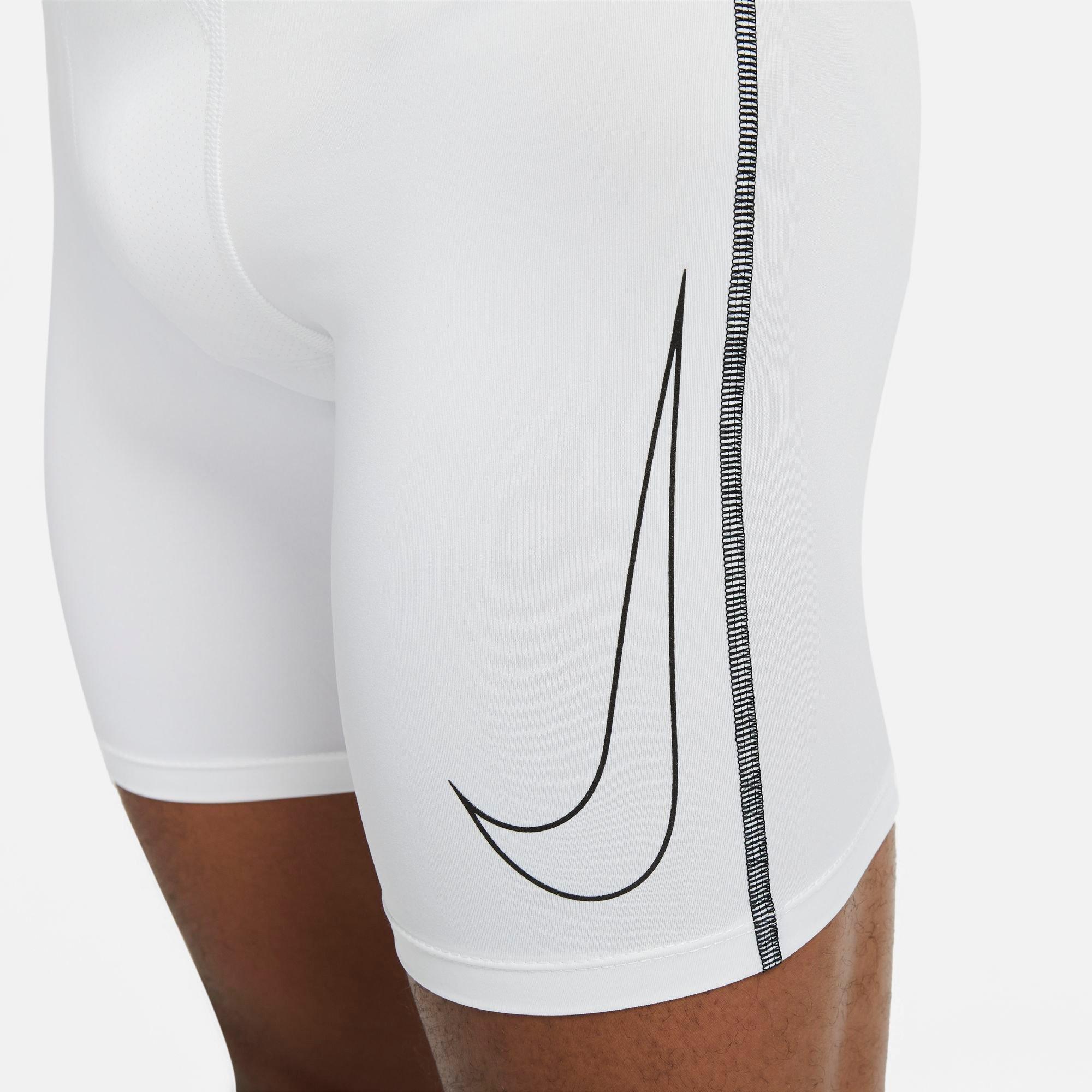 White nike shop compression shorts